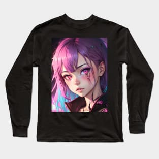 Captivating Cuteness: Embrace the Magic of Anime Girl Cute Kawaii Long Sleeve T-Shirt